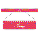 Pink & Orange Chevron Plastic Ruler - 12" (Personalized)