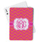 Pink & Orange Chevron Playing Cards - Front View