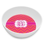 Pink & Orange Chevron Melamine Bowl - 8 oz (Personalized)