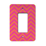 Pink & Orange Chevron Rocker Style Light Switch Cover