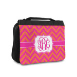 Pink & Orange Chevron Toiletry Bag - Small (Personalized)