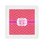 Pink & Orange Chevron Cocktail Napkins (Personalized)