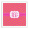 Pink & Orange Chevron Paper Dinner Napkins (Personalized)