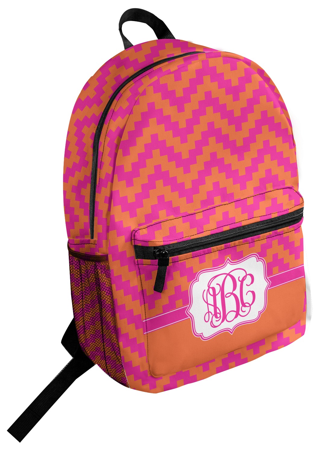 orange pink backpack