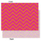 Pink & Orange Chevron Tissue Paper - Heavyweight - Large - Front & Back