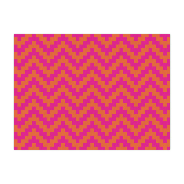 Custom Pink & Orange Chevron Large Tissue Papers Sheets - Heavyweight