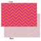 Pink & Orange Chevron Tissue Paper - Lightweight - Small - Front & Back