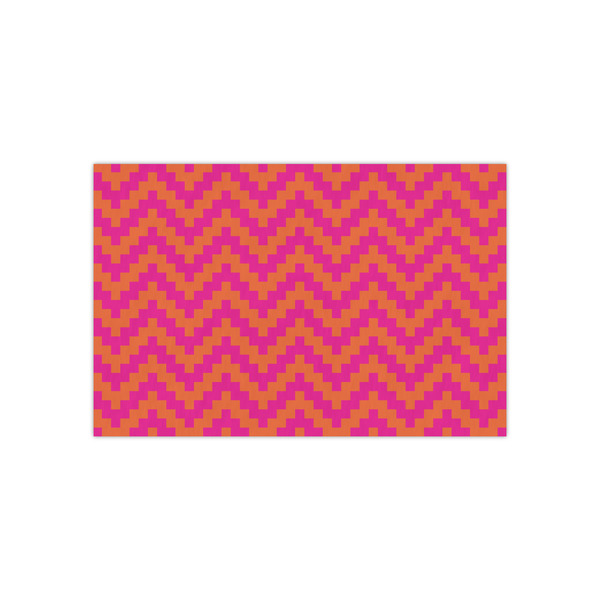 Custom Pink & Orange Chevron Small Tissue Papers Sheets - Lightweight