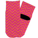 Pink & Orange Chevron Toddler Ankle Socks