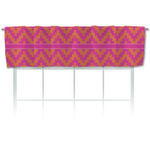 Pink & Orange Chevron Valance