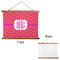 Pink & Orange Chevron Wall Hanging Tapestry - Landscape - APPROVAL