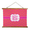 Pink & Orange Chevron Wall Hanging Tapestry - Landscape - MAIN