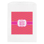 Pink & Orange Chevron Treat Bag (Personalized)