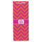 Pink & Orange Chevron Wine Gift Bag - Matte - Front