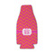 Pink & Orange Chevron Zipper Bottle Cooler - FRONT (flat)