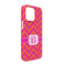 Pink & Orange Chevron iPhone 13 Pro Case - Angle