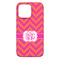 Pink & Orange Chevron iPhone 13 Pro Max Case - Back