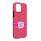 Pink & Orange Chevron iPhone 13 Pro Max Tough Case - Angle