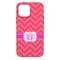 Pink & Orange Chevron iPhone 13 Pro Max Tough Case - Back