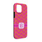 Pink & Orange Chevron iPhone 13 Pro Tough Case -  Angle