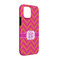 Pink & Orange Chevron iPhone 13 Tough Case - Angle