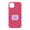 Pink & Orange Chevron iPhone 14 Case - Back