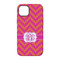 Pink & Orange Chevron iPhone 14 Pro Tough Case - Back