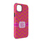 Pink & Orange Chevron iPhone 14 Tough Case - Angle