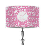 Floral Vine 12" Drum Lamp Shade - Poly-film (Personalized)