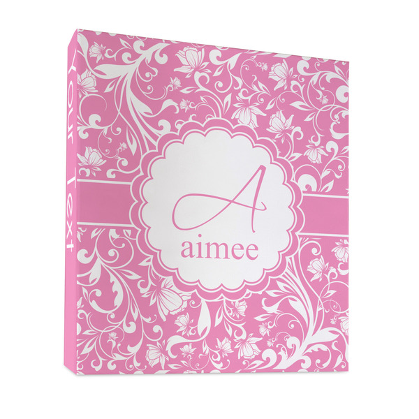 Custom Floral Vine 3 Ring Binder - Full Wrap - 1" (Personalized)