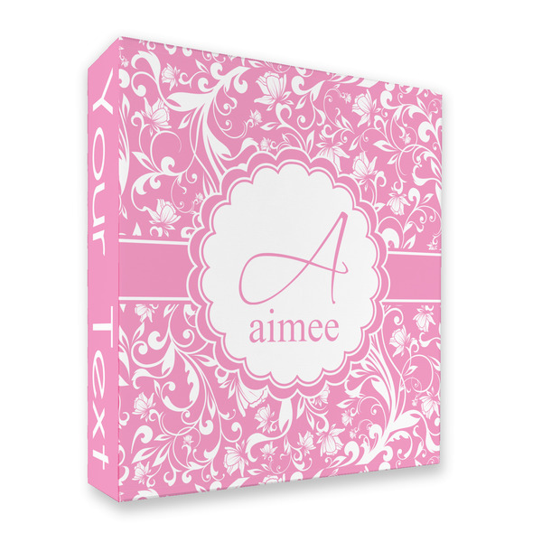 Custom Floral Vine 3 Ring Binder - Full Wrap - 2" (Personalized)