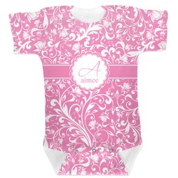 Floral Vine Baby Bodysuit 6-12 (Personalized)