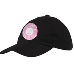 Floral Vine Baseball Cap - Black (Personalized)