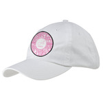 Floral Vine Baseball Cap - White (Personalized)