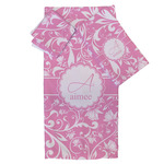 Floral Vine Bath Towel Set - 3 Pcs (Personalized)