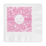 Floral Vine Embossed Decorative Napkins (Personalized)