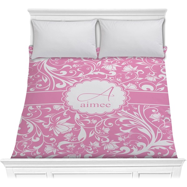 Custom Floral Vine Comforter - Full / Queen (Personalized)