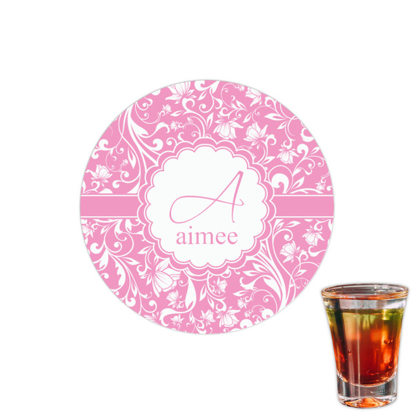 Custom Floral Vine Printed Drink Topper - 1.5" (Personalized)