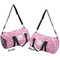 Floral Vine Duffle bag small front and back sides