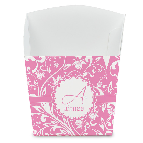 Custom Floral Vine French Fry Favor Boxes (Personalized)