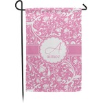 Floral Vine Small Garden Flag - Double Sided w/ Name and Initial