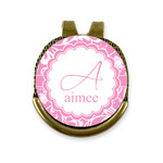 Floral Vine Golf Ball Marker - Hat Clip - Gold