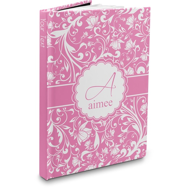 Custom Floral Vine Hardbound Journal - 5.75" x 8" (Personalized)