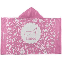 Floral Vine Kids Hooded Towel (Personalized)