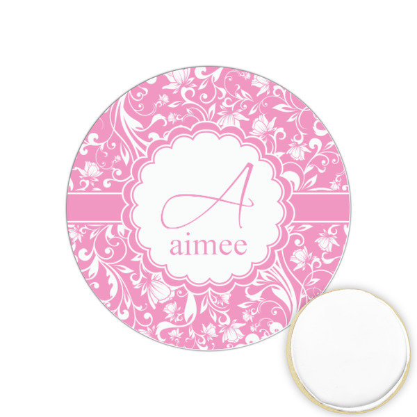 Custom Floral Vine Printed Cookie Topper - 1.25" (Personalized)