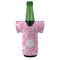 Floral Vine Jersey Bottle Cooler - Set of 4 - FRONT (on bottle)