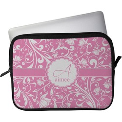 Floral Vine Laptop Sleeve / Case - 13" (Personalized)