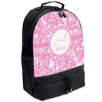 Floral Vine Backpacks - Black (Personalized)
