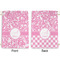 Floral Vine Large Laundry Bag - Front & Back View