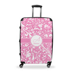 Floral Vine Suitcase - 28" Large - Checked w/ Name and Initial